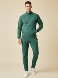 Louis Vicaci Fleece Zipper Tracksuit For Men-Green-LVTS06