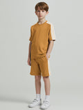Ads Summer T Shirt & Short Suit For Kids-Light Camel-BE3228/BR15683