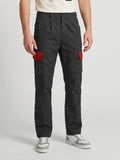 Black Cargo Trouser For Men-BE5336