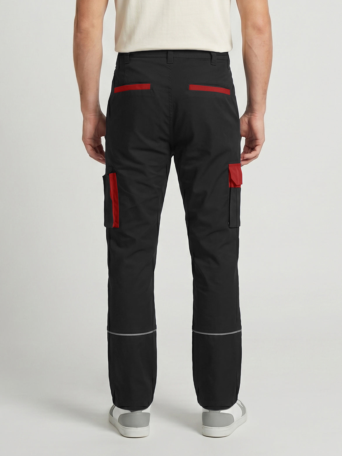 Black Cargo Trouser For Men-BE5336