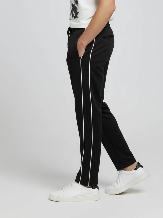 Stylish Regular Fit Summer Trouser For Men-Black-NST01