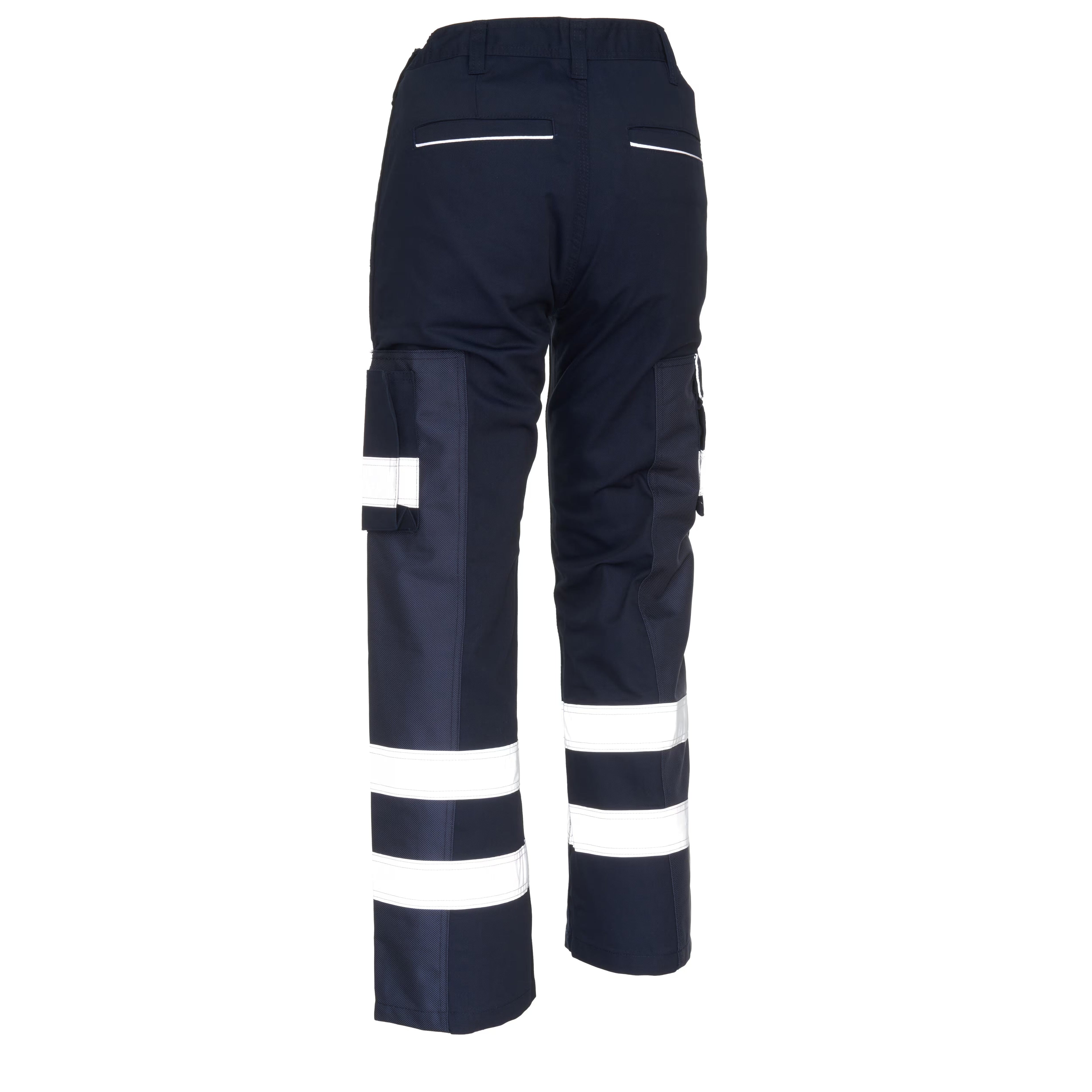 Dark Navy Cargo Trouser For Men With Reflectors-BE7447