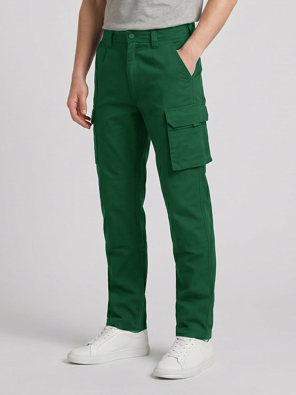 Green Cargo Trouser For Men-BE6462