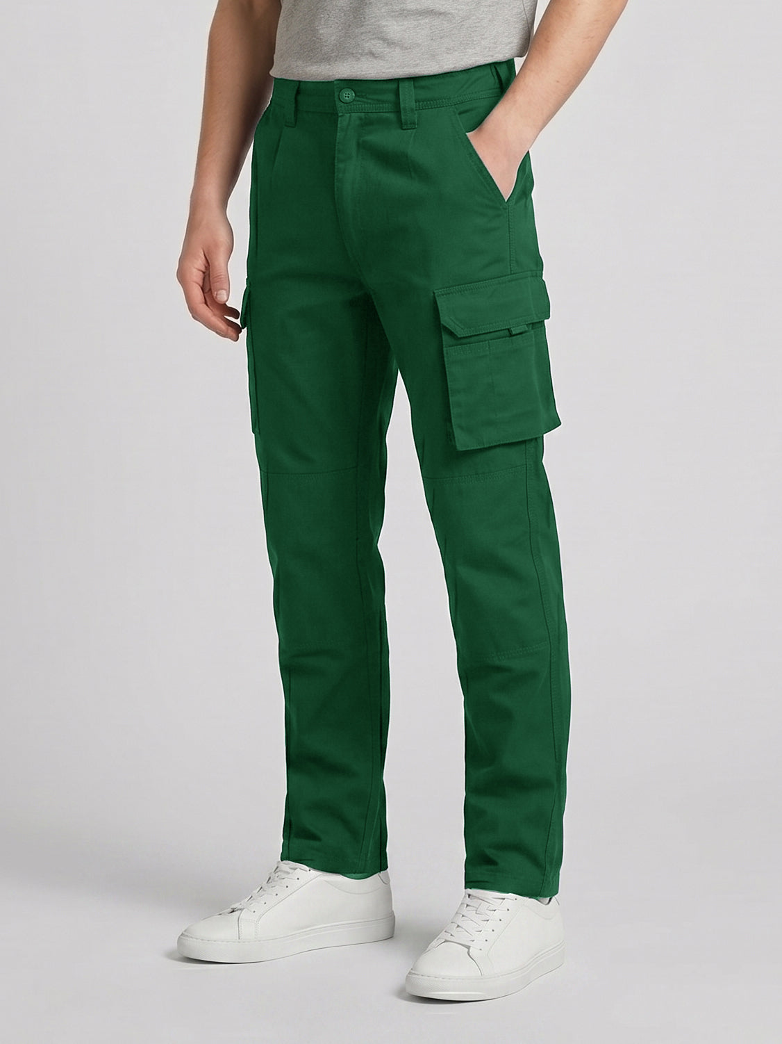 Green Cargo Trouser For Men-BE6462