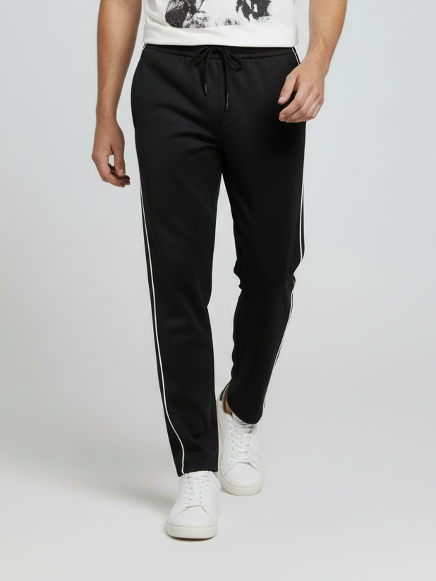 Stylish Regular Fit Summer Trouser For Men-Black-NST01
