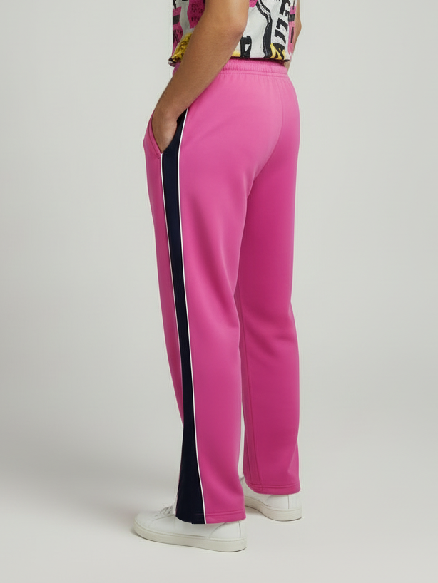Stylish Regular Fit Single Jersey Summer Trouser For Men-Pink-NST05