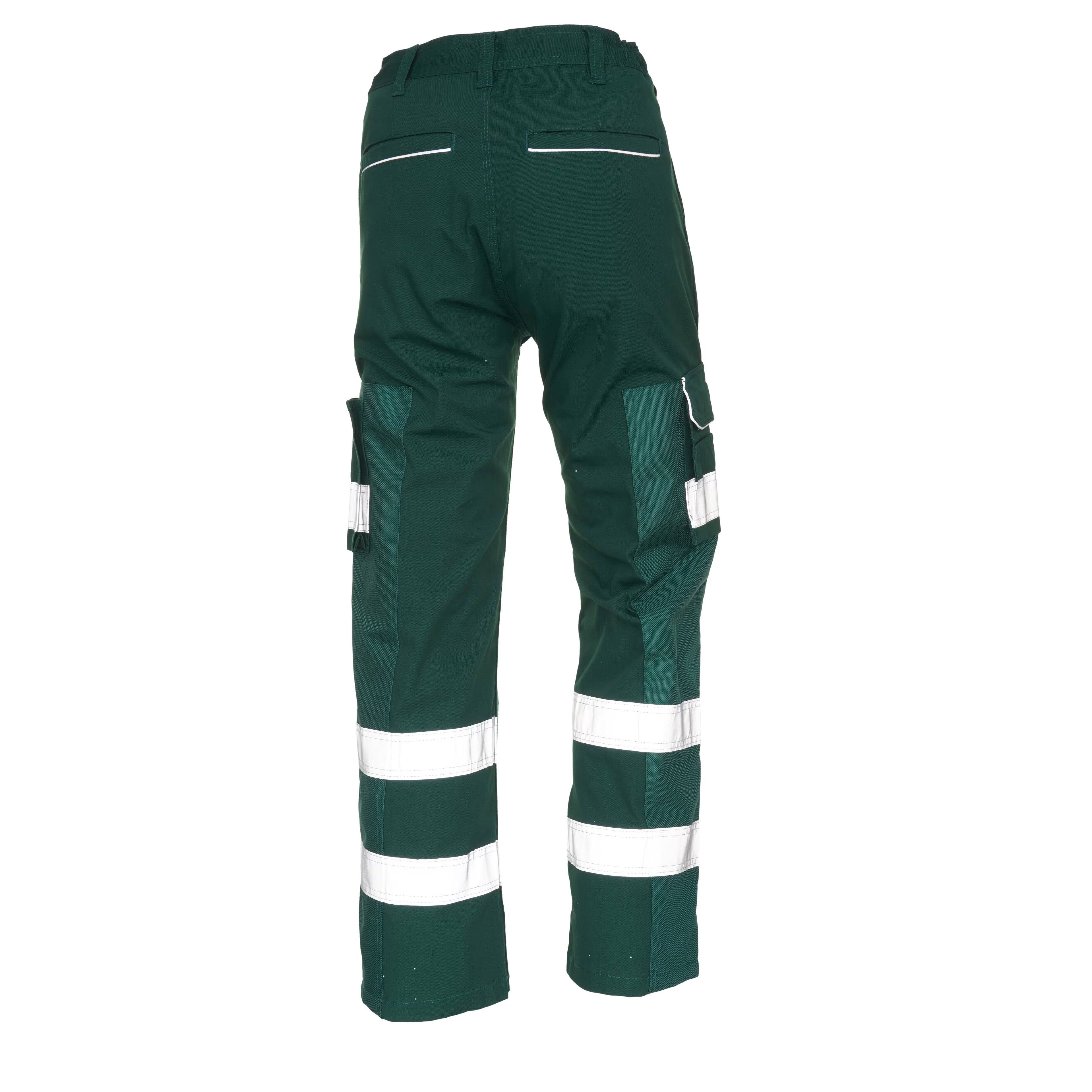 Green Cargo Trouser For Men With Reflectors-BE4360