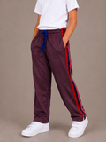 Premium Kids Lycra Trousers Mauve Brown with ,Side panal Stripe p9