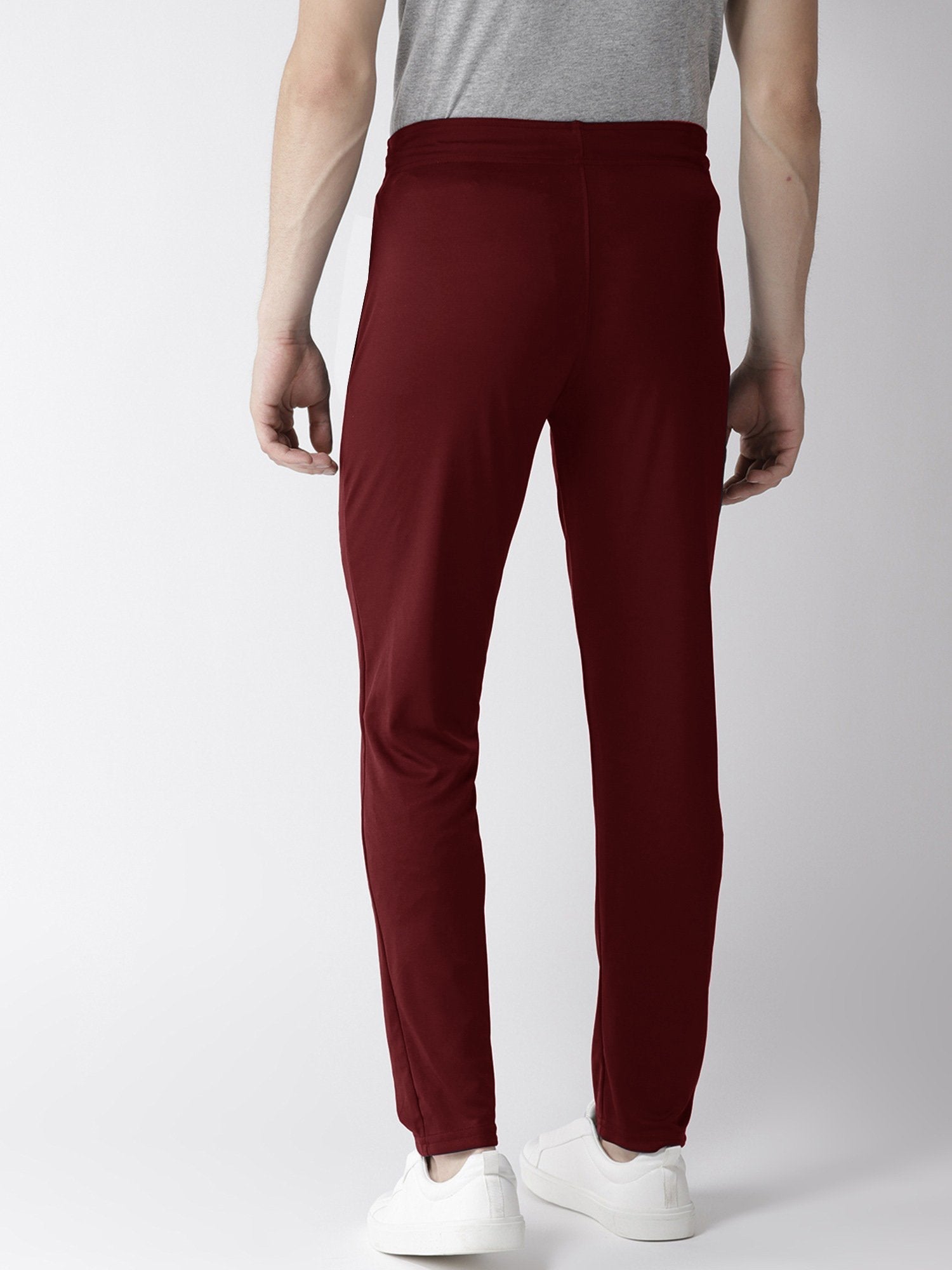 Drift King Regular Fit Zipper Terry Fleece Jogger Trouser For Men-Maroon-BR14745