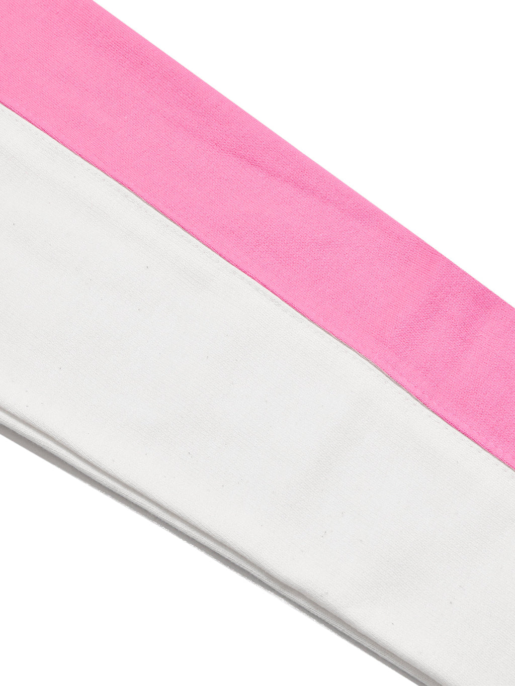 16Sixty Fleece Zipper Tracksuit For Men-Pink with White Panels-BR873