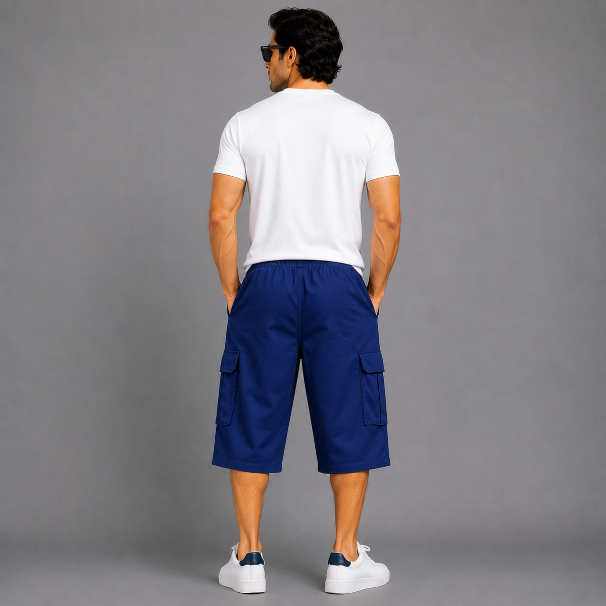 Men’s Premium Navy Cargo Shorts hus123