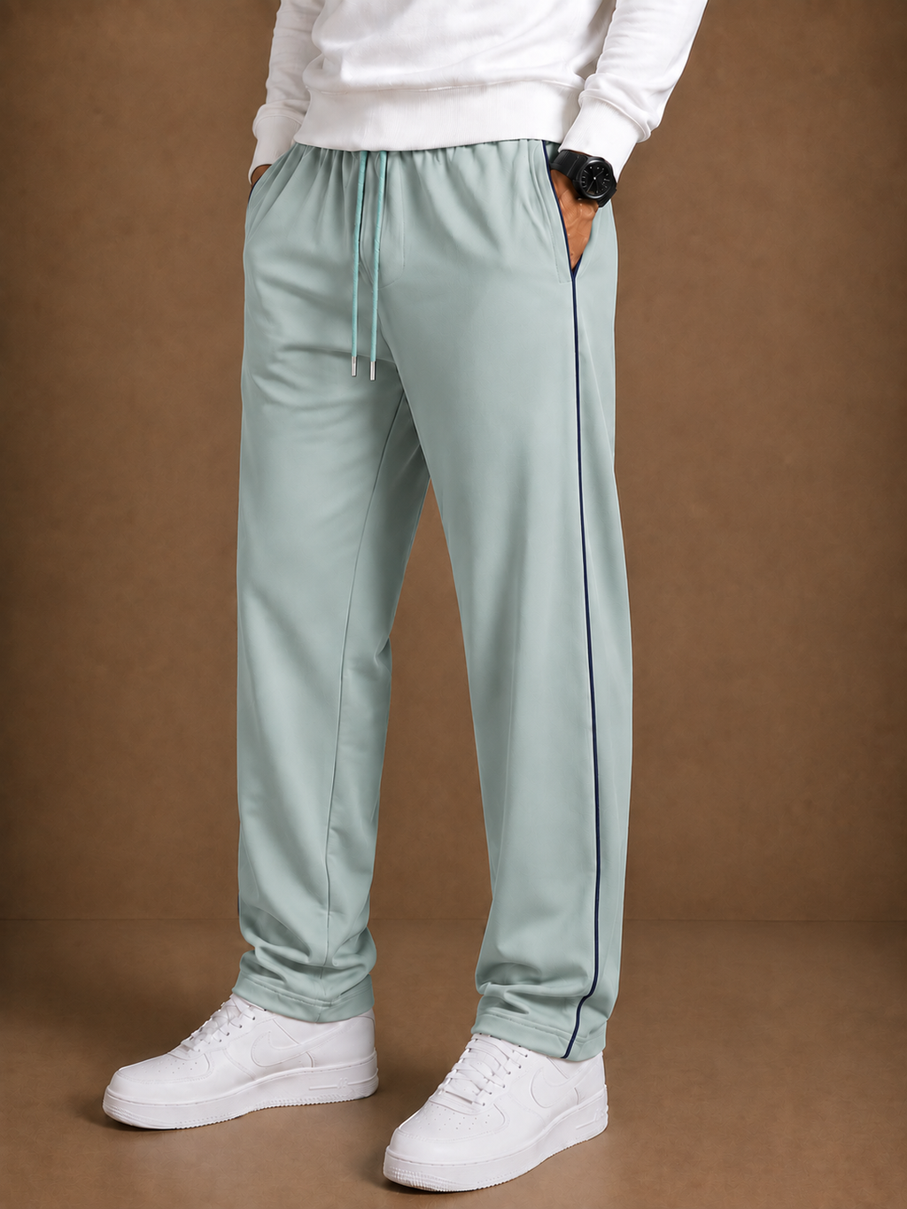 Stylish Regular Fit Both Season Trouser For Men caledon with navy stripes tr9