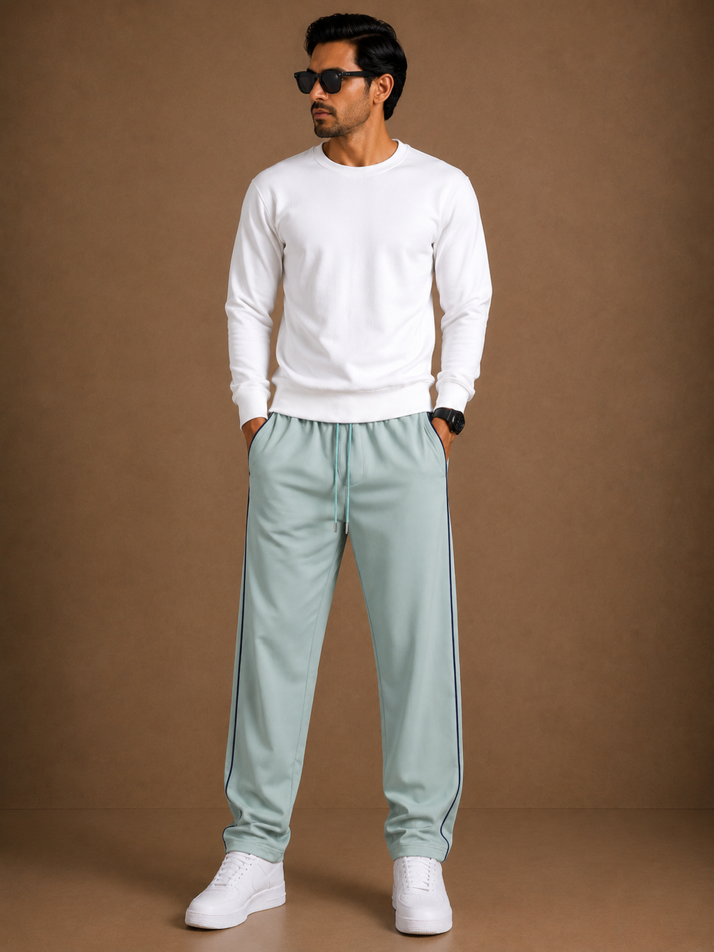 Stylish Regular Fit Both Season Trouser For Men caledon with navy stripes tr9