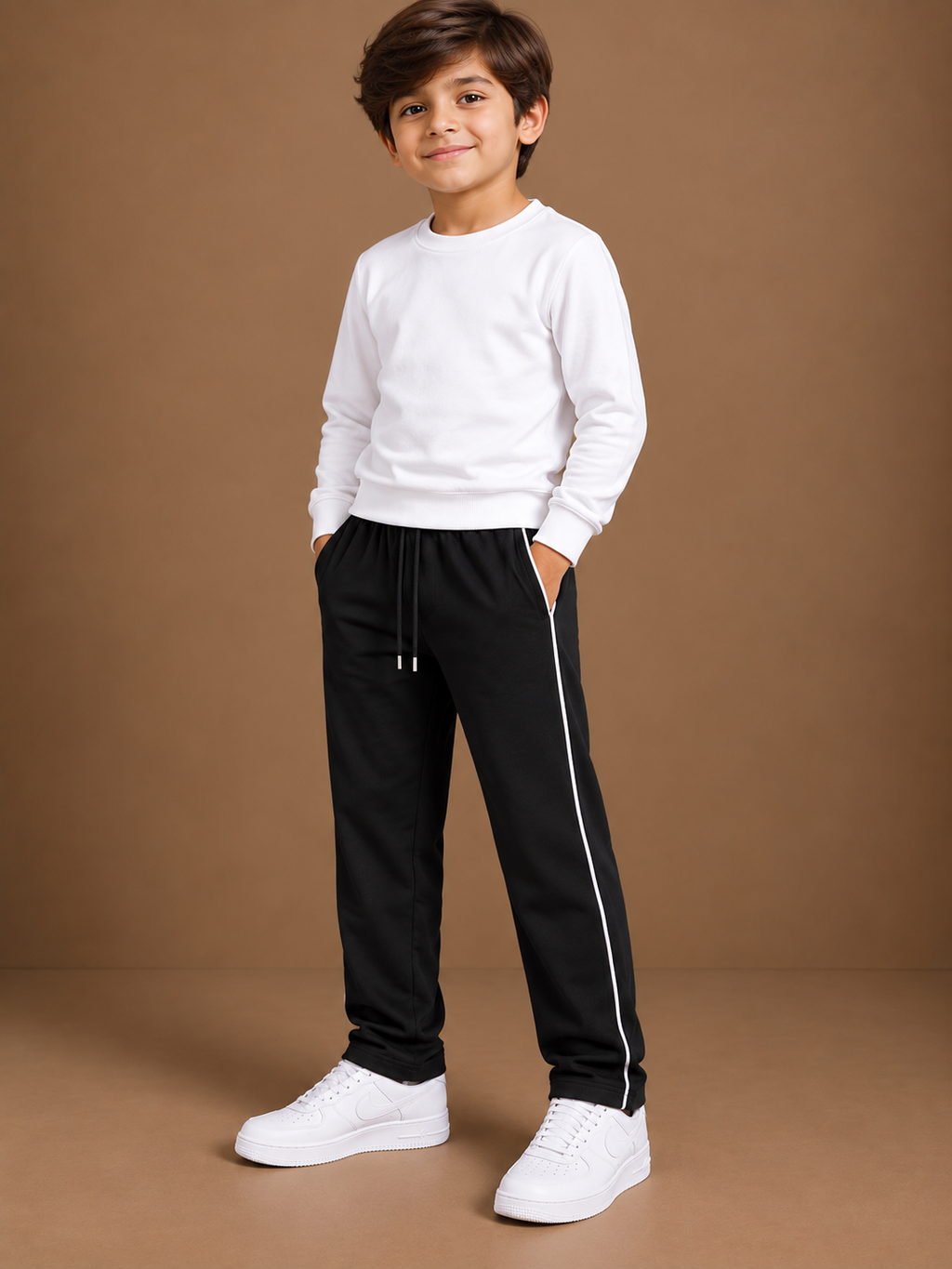 Premium Kids Fleece Trouser for Black bnm02