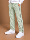 Premium Kids Fleece Trouser for off-white green  bnm04