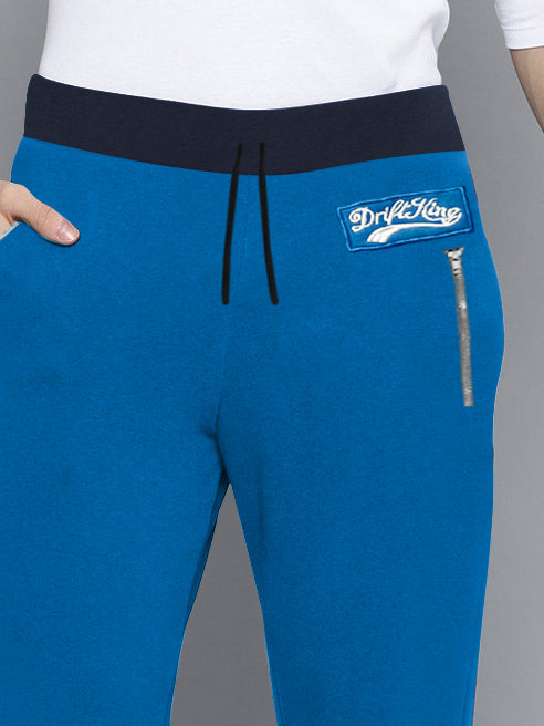 Drift King Regular Fit Fleece Trouser For Men-Dark Blue-BR14743