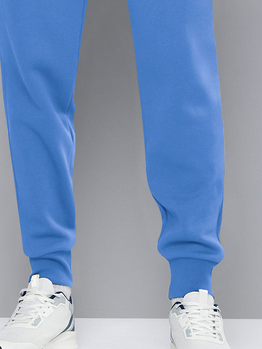 Drift King Slim Fit Fleece Jogger Trouser For Men-Sky Blue-BR14689