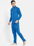 Louis Vicaci Fleece Zipper Tracksuit For Men Blue-RT2122