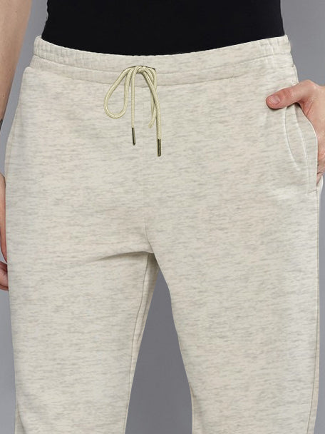 NXT Fleece Jogger Sweatpant For Men-Off White Melange-BR14539