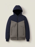 Stylish Winter Zipper Jacket For Men-Dark Navy With Light Grey-BRPH08