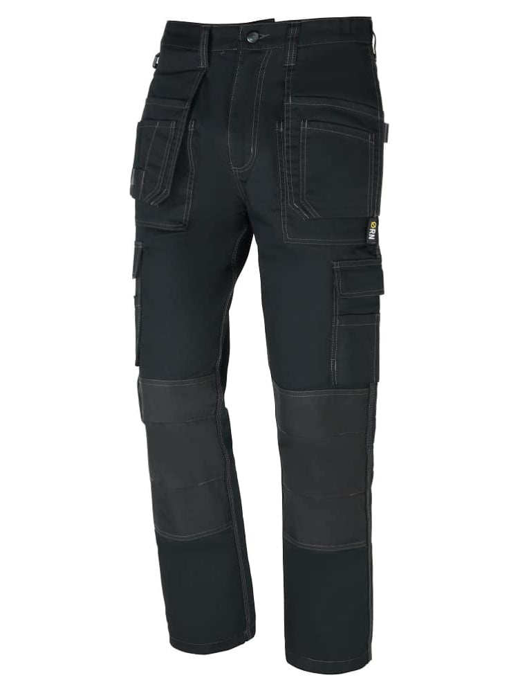 Black Cargo Trouser For Men-BE9251