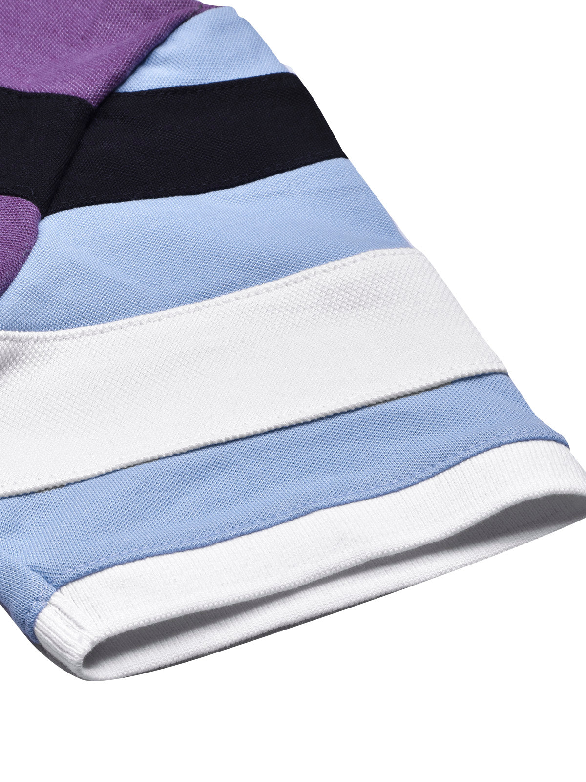 NXT Summer Polo Shirt For Men-Purple Melange & Navy-BE684/BR12937