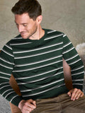 Full Fashion Wool Crew Neck Sweatshirt For Men-Dark Green-BE369/BR1141