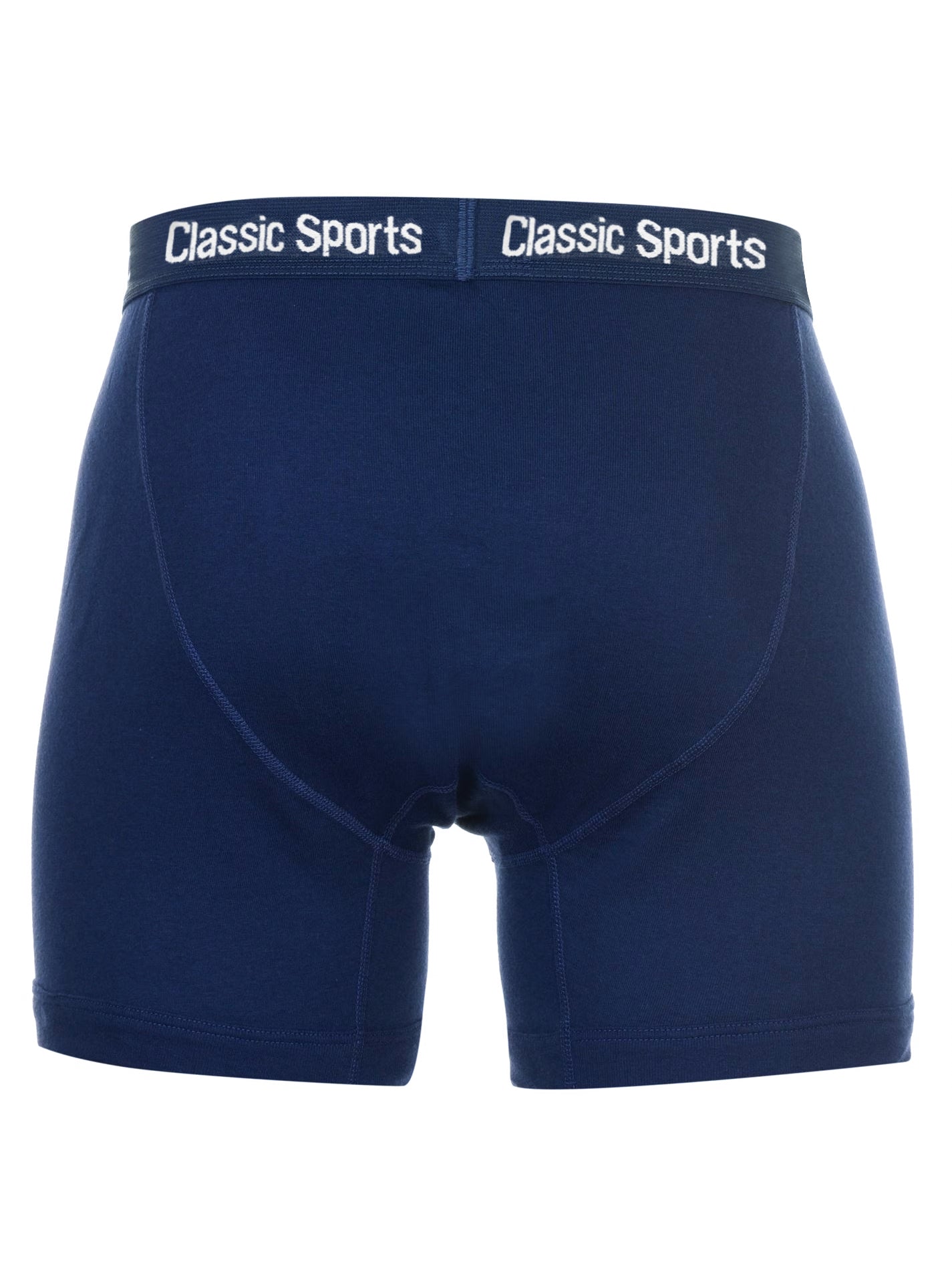 Classic Sport Single Jersey Boxer Brief For Men-Light Navy-BR772
