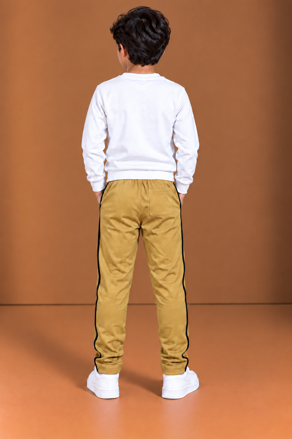Premium Kids Fleece Trouser for light yellow camel  bnm11