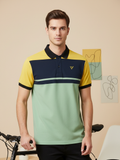 LV Summer Polo Shirt For Men-Graps with Dark Navy & Yellow-SP1575/RT2376