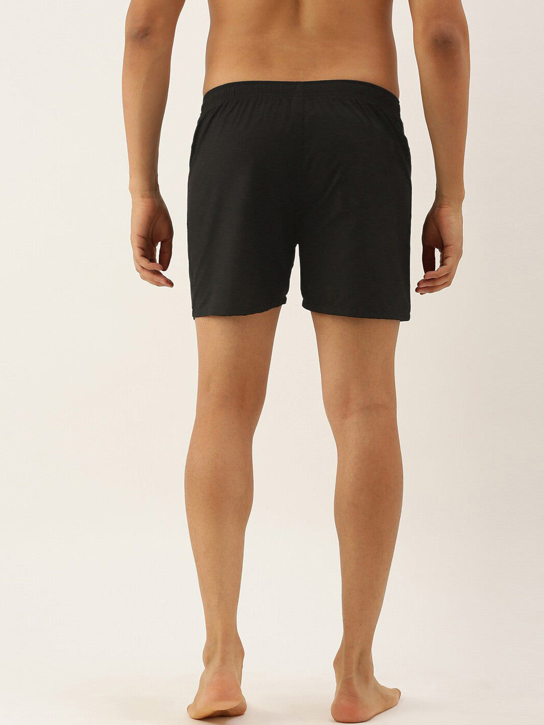M-17 Single Jersey Boxer Short For Men-Charcoal Melange-RT832
