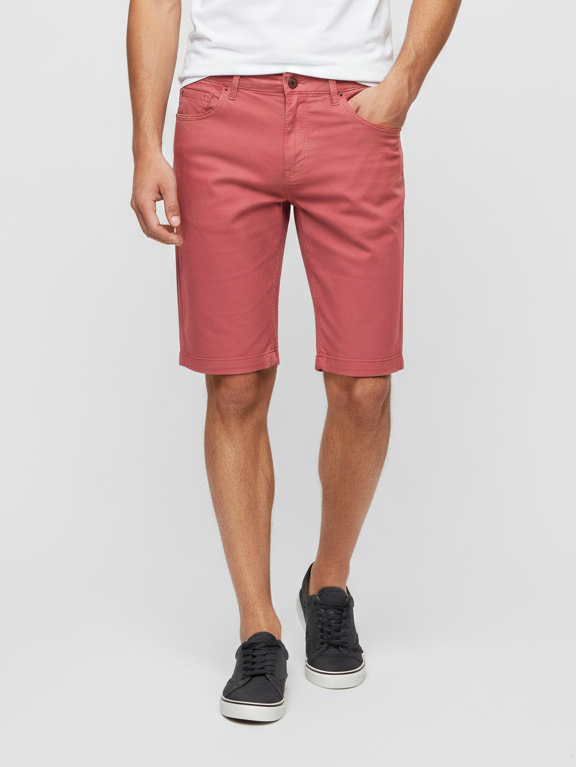 Stylish Cotton 3 Quarter Short For Men-Pink-BE4677